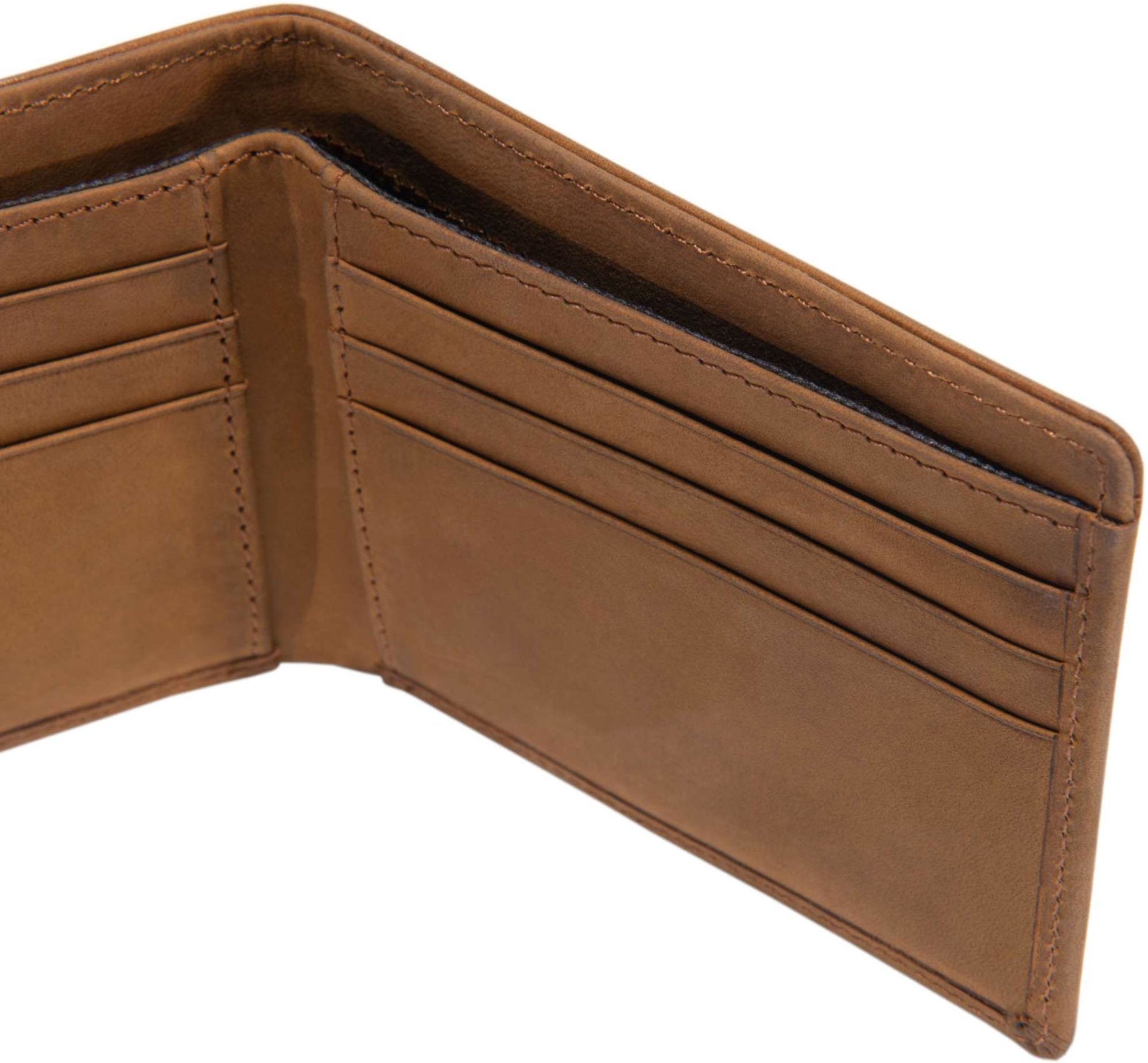 Carhartt Saddle Leather Bifold Logo Portofel Maro Figura 3
