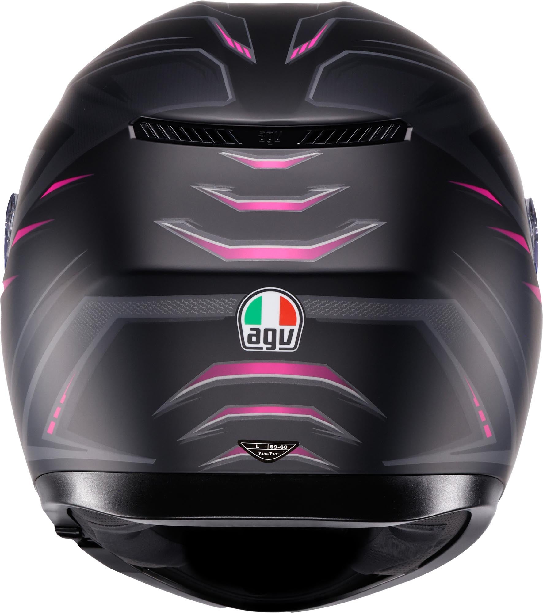 AGV K3 Syth Hjelm sort mat/pink S (55/56) Figur 5