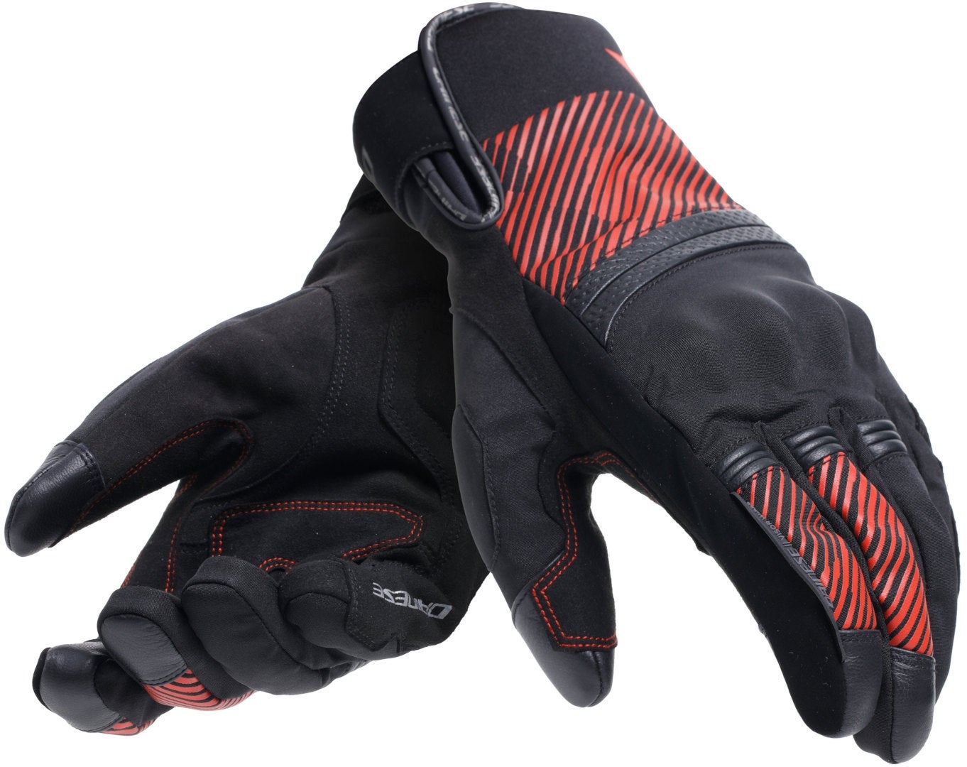 Dainese Fulmine D-Dry Motorcykel handsker sort/rød S Figur 1