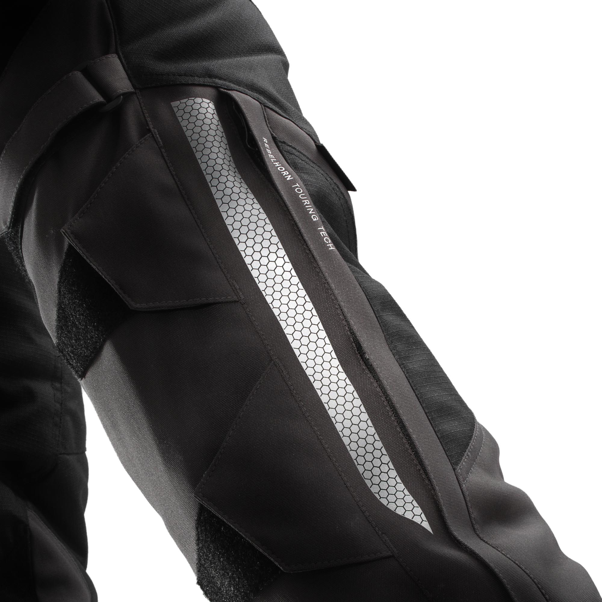 Rebelhorn Hardy 3.0 waterproof Motorcycle Textile Pants brown/grey/red S Figure 15
