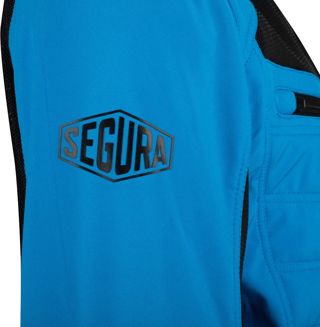 Segura Natcho Vented Softshell Mesh Motorcycle Textile Jacket blue/orange M Figure 3