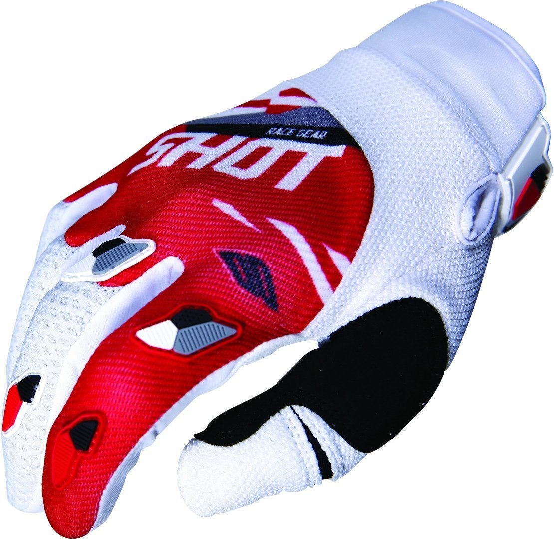 Shot Contact Score Gants de motocross Rouge/Blanc 11 Figure 1