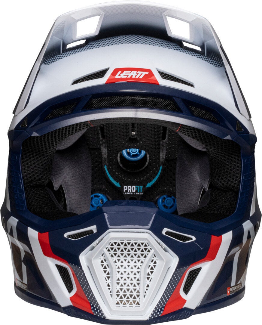 Leatt 8.5 2025 Motocross Helmet with Goggles blue/red/white XL Figure 6