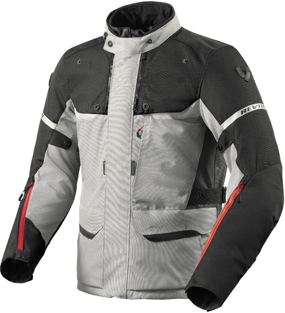 Revit Outback 4 H2O Veste textile de moto argent/noir M Figure 1