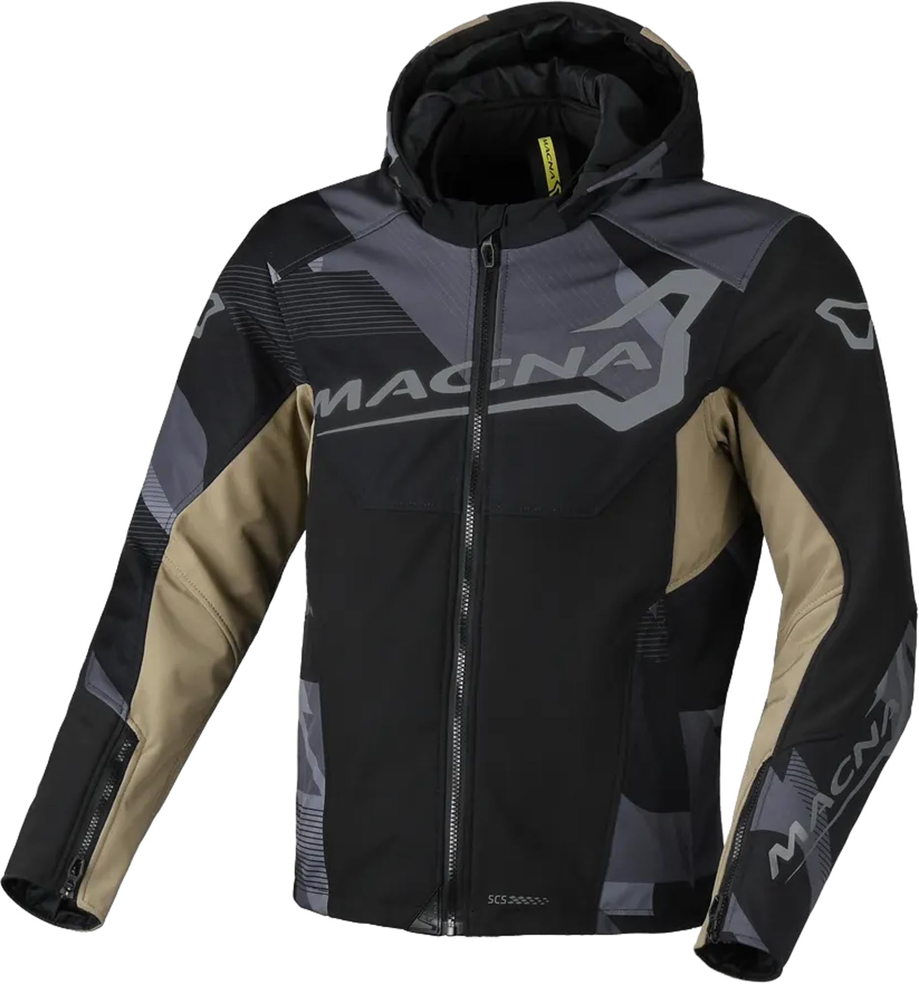 Macna Atracor Motorcycle Textile Jacket black/brown/grey 3XL Figure 1
