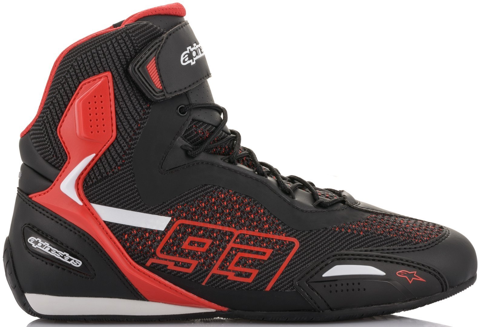 Alpinestars MM93 Austin Knitted Riding Pantofi de motocicletă Negru/Roșu/Alb 12 (45,5) Figura 2