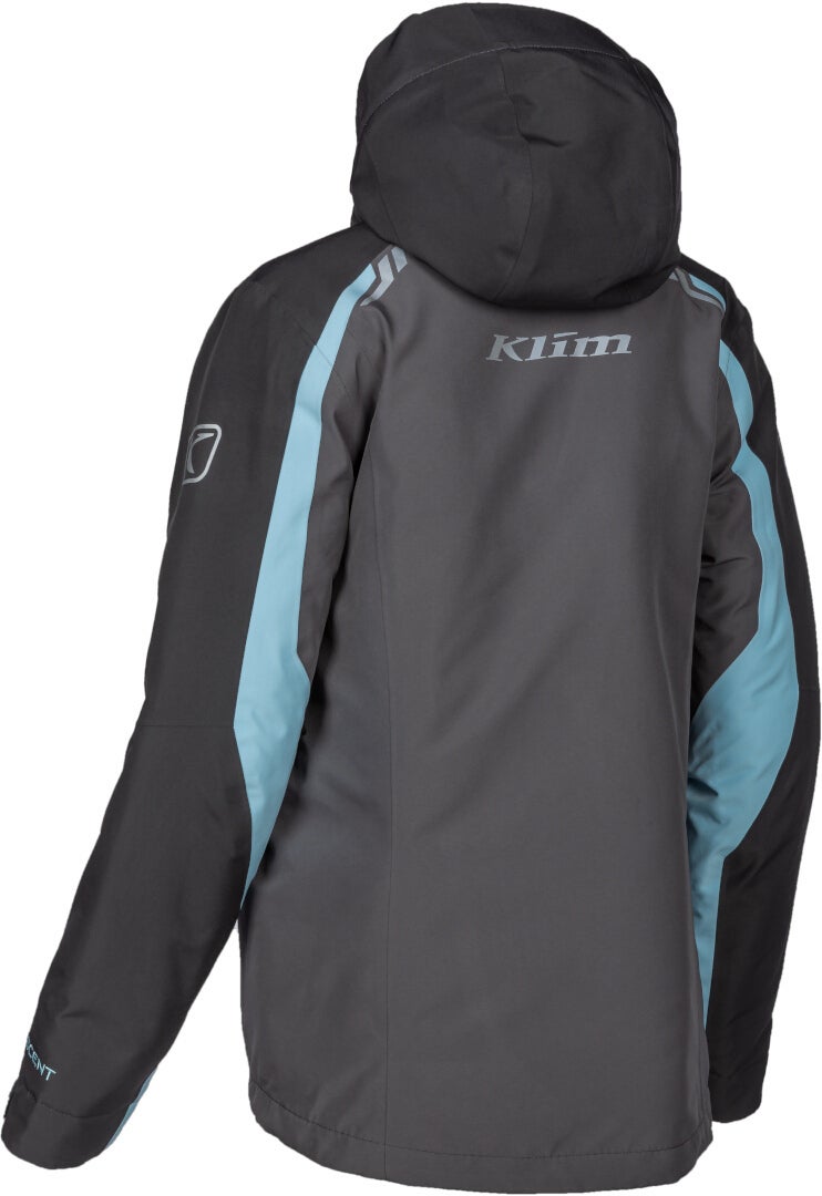 Klim Flare Dame snescooterjakke grå/blå XL Figur 2