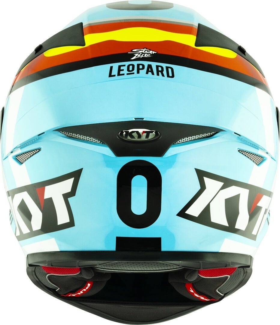 KYT TT-Revo Leopard Replica Helm rot/gelb S (55/56) Abbildung 4