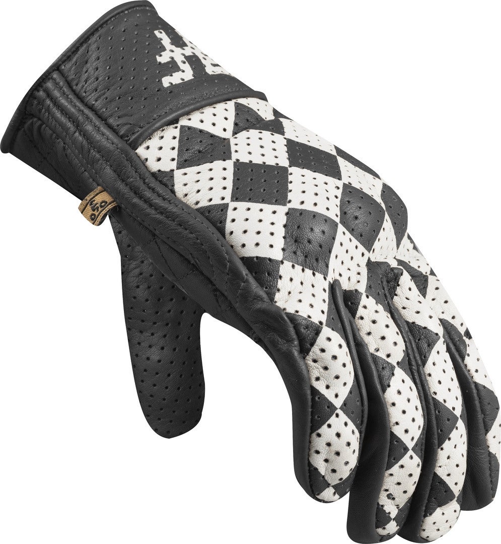 HolyFreedom Bullit Perforated Motorcykel handsker Sort/hvid L Figur 4