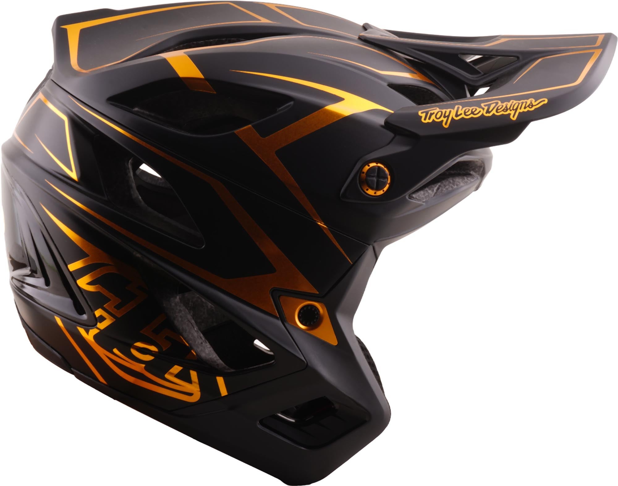 Troy Lee Designs Stage Stunt MIPS Pinstripe Negru/Auriu M-L (57/59) Figura 4