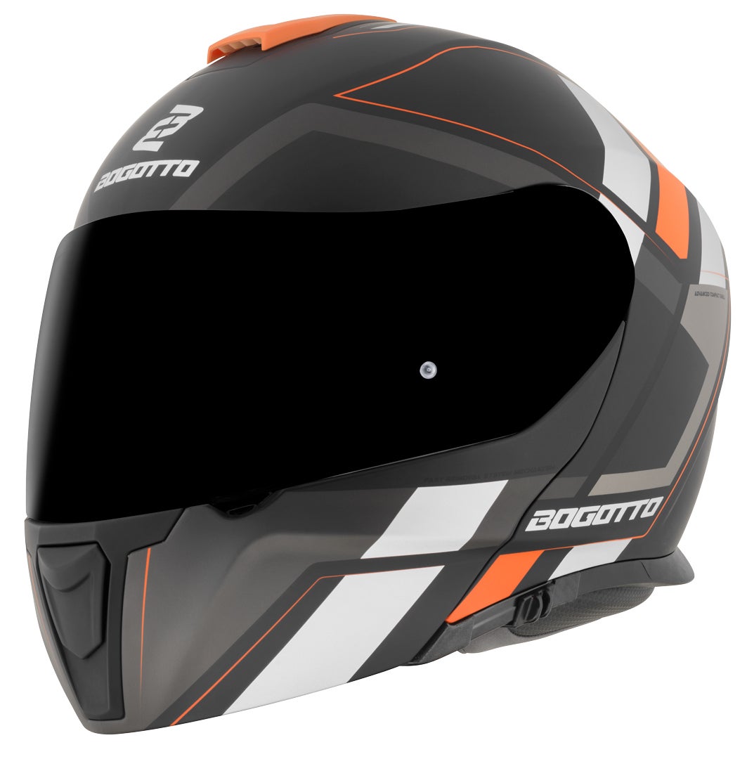 Bogotto FF403 Murata Klapphelm orange/schwarz L (59/60) Abbildung 2