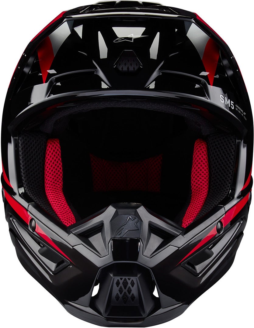 Alpinestars SM5 Honda Casco Motocross nero/rosso S (55/56) Figura 3