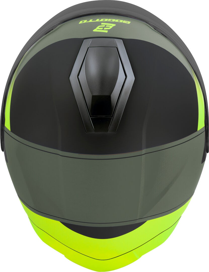 Bogotto H586 City-B Cască cu reacție Negru mat/verde/galben S Figura 4