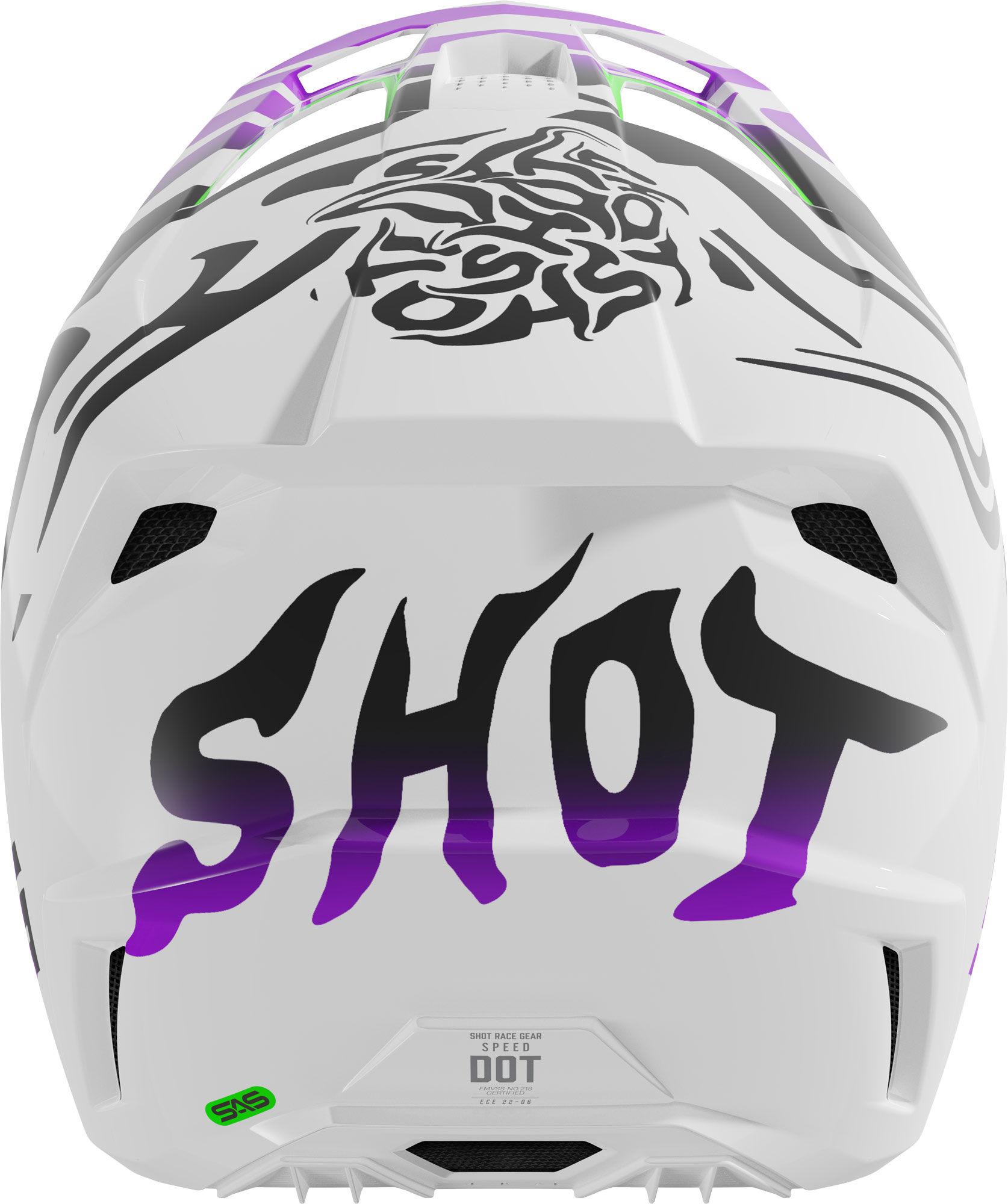 Shot Speed Ghost Casco da motocross viola S (55/56) Figura 3