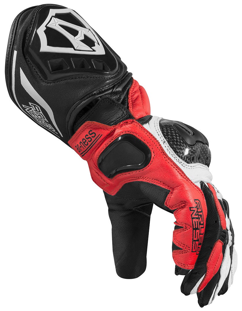 Arlen Ness Sprint Motorcykel handsker sort/rød/hvid M Figur 2