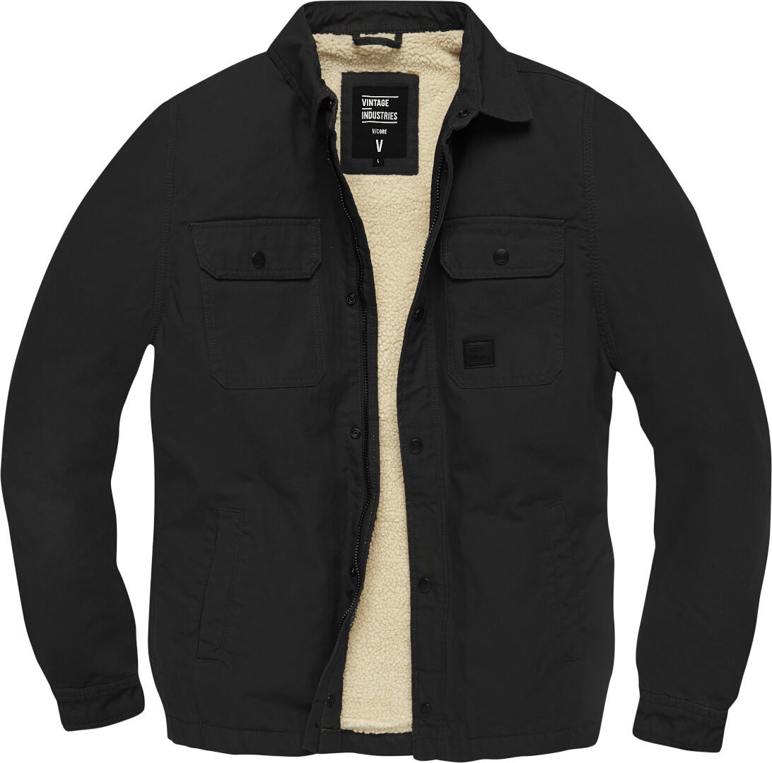 Vintage Industries Dean Sherpa Bunda černá L Obrázek 1