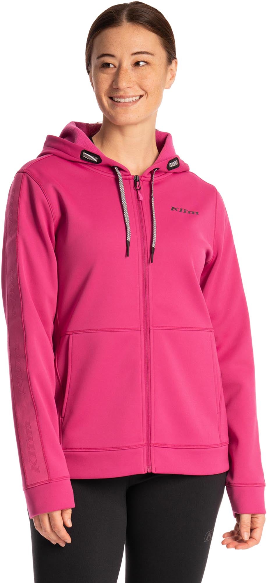 Klim Aster Park Sweat à capuche zippé pour dames rose S Figure 1