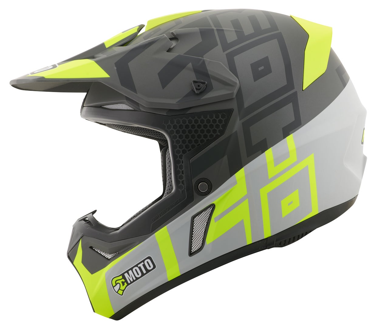 FC-Moto Merkur Flex Casco Motocross nero/giallo S Figura 3
