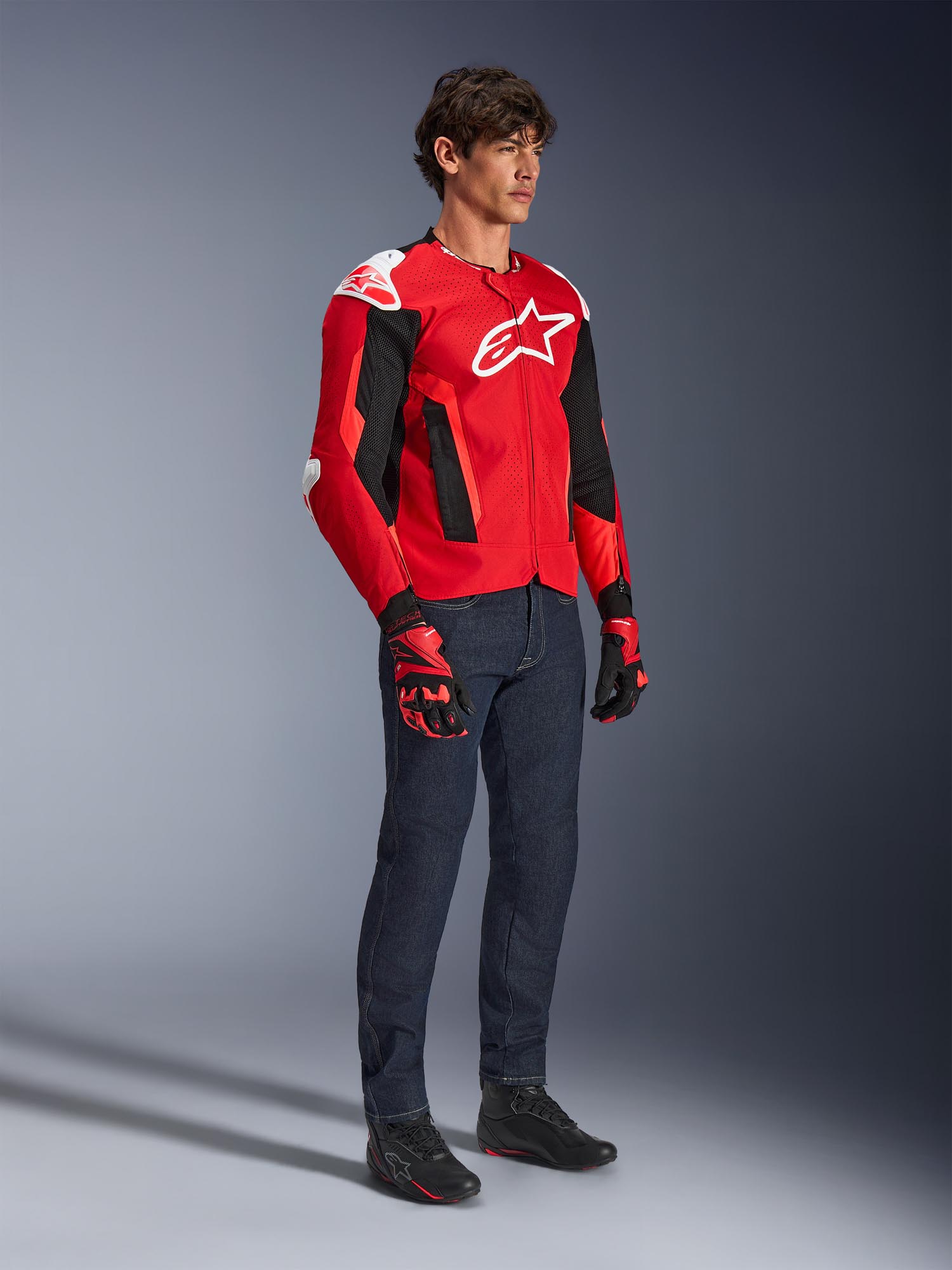 Alpinestars T-GP Air perforated Motorcycle Textile Jacket red/black 2XL Figure 8