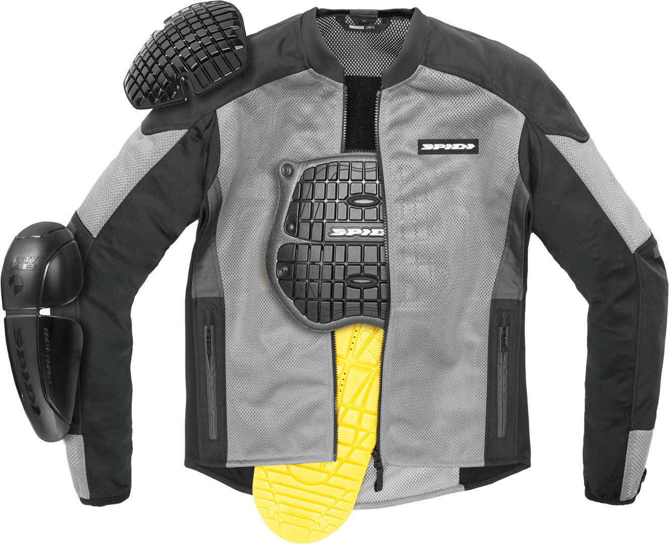Spidi Super Net Giacca da moto grigio 3XL Figura 3