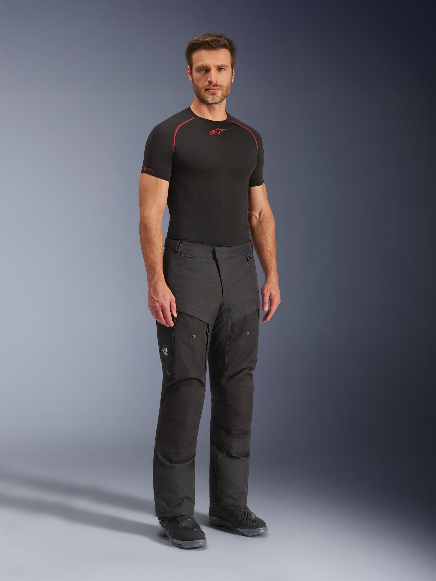 Side view of Alpinestars Cusco Drystar waterproof Motorcycle Textile Pants