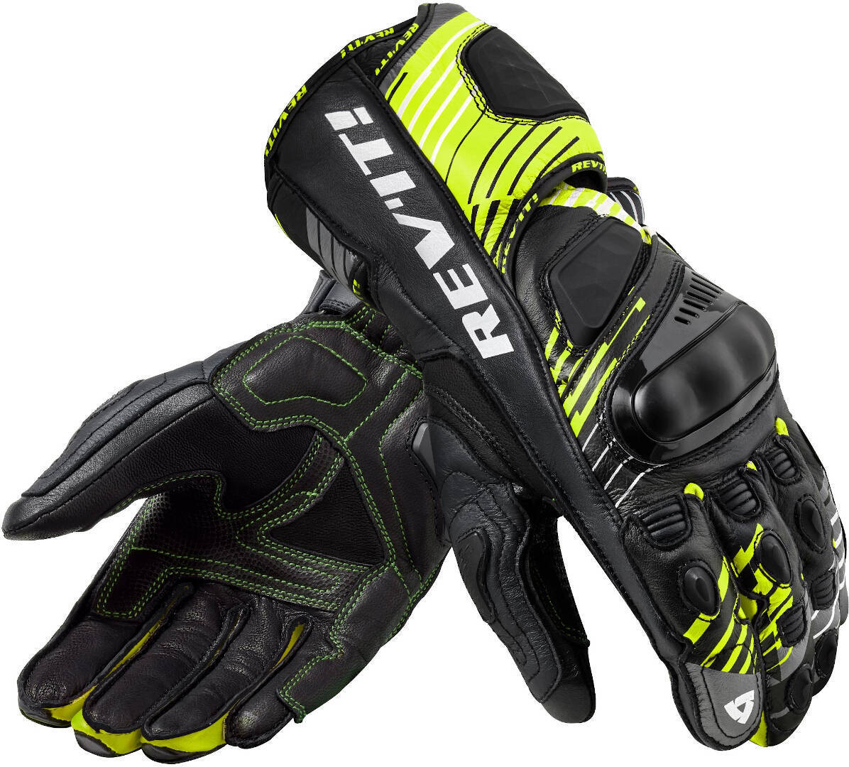 Revit Apex Motorcykelhandsker sort/gul 2XL Figur 1