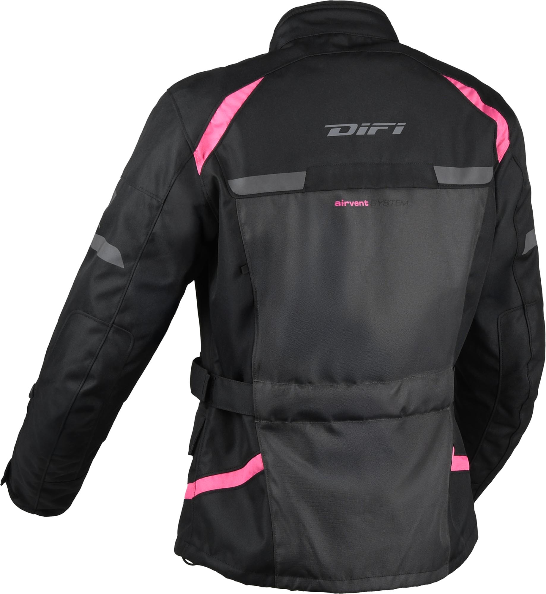 DIFI Horizon Aerotex Giacca tessile impermeabile per motociclette nero/rosa S Figura 2