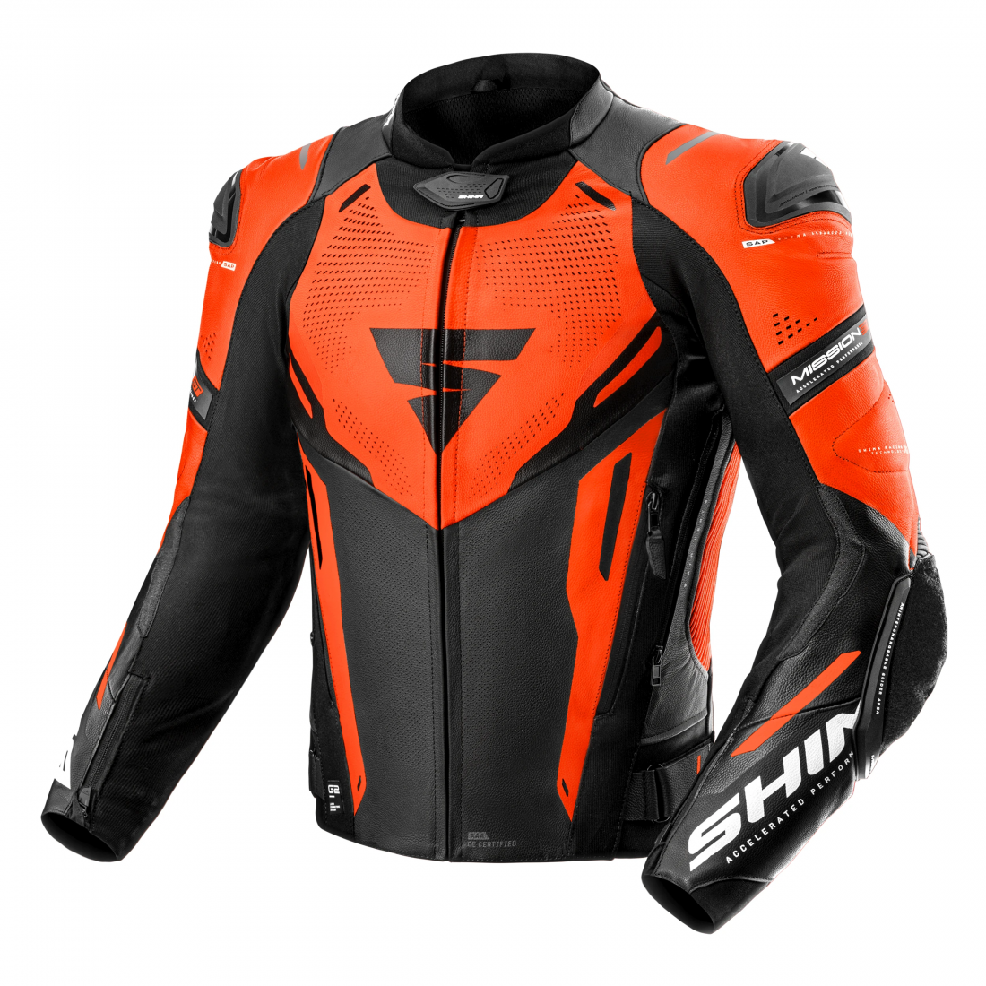 SHIMA Mission ST Veste en cuir moto Rouge 46 Figure 1