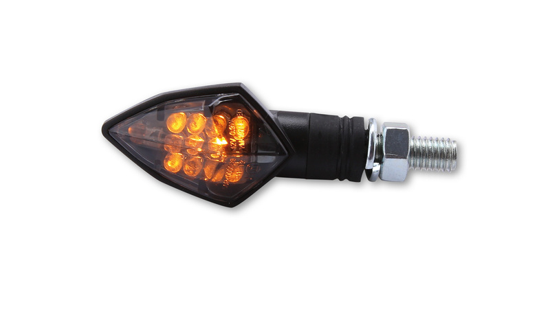 HIGHSIDER Smart Rock LED-indikator Kropp Svart / Lins Rökt (Par), Fram & Bak Figur 5