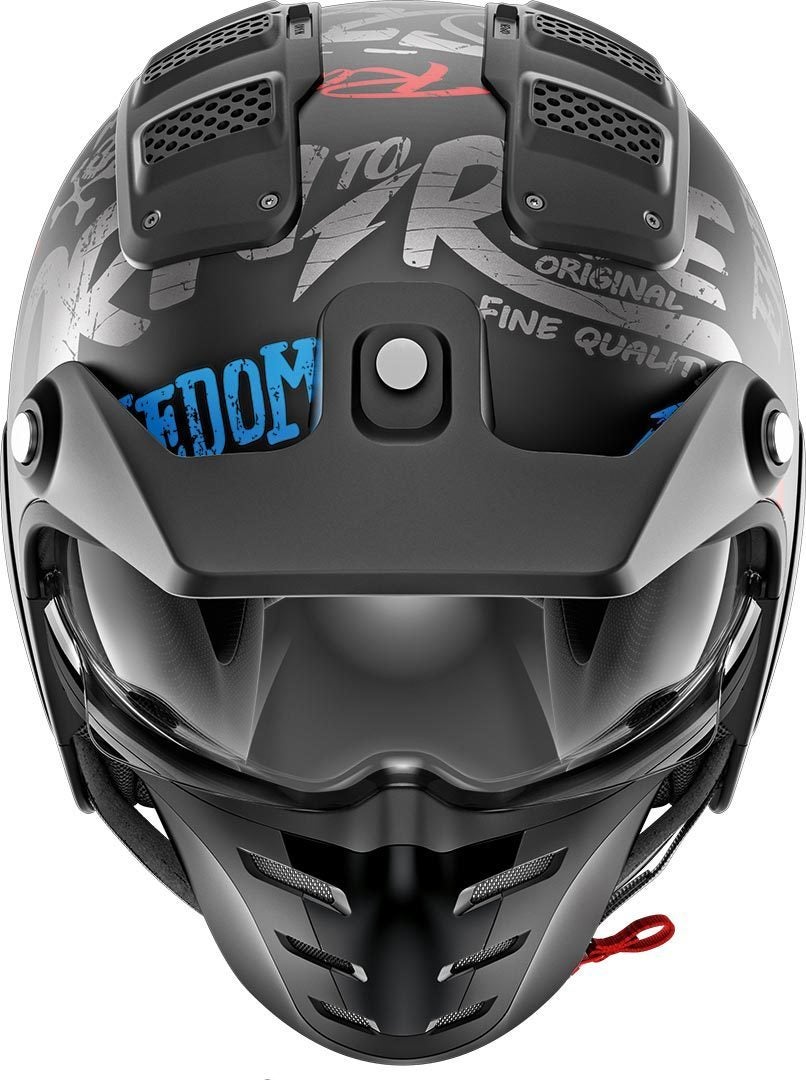 Shark X-Drak Freestyle Cup Mat Jet Helmet black/red/blue L (59/60) Figure 3