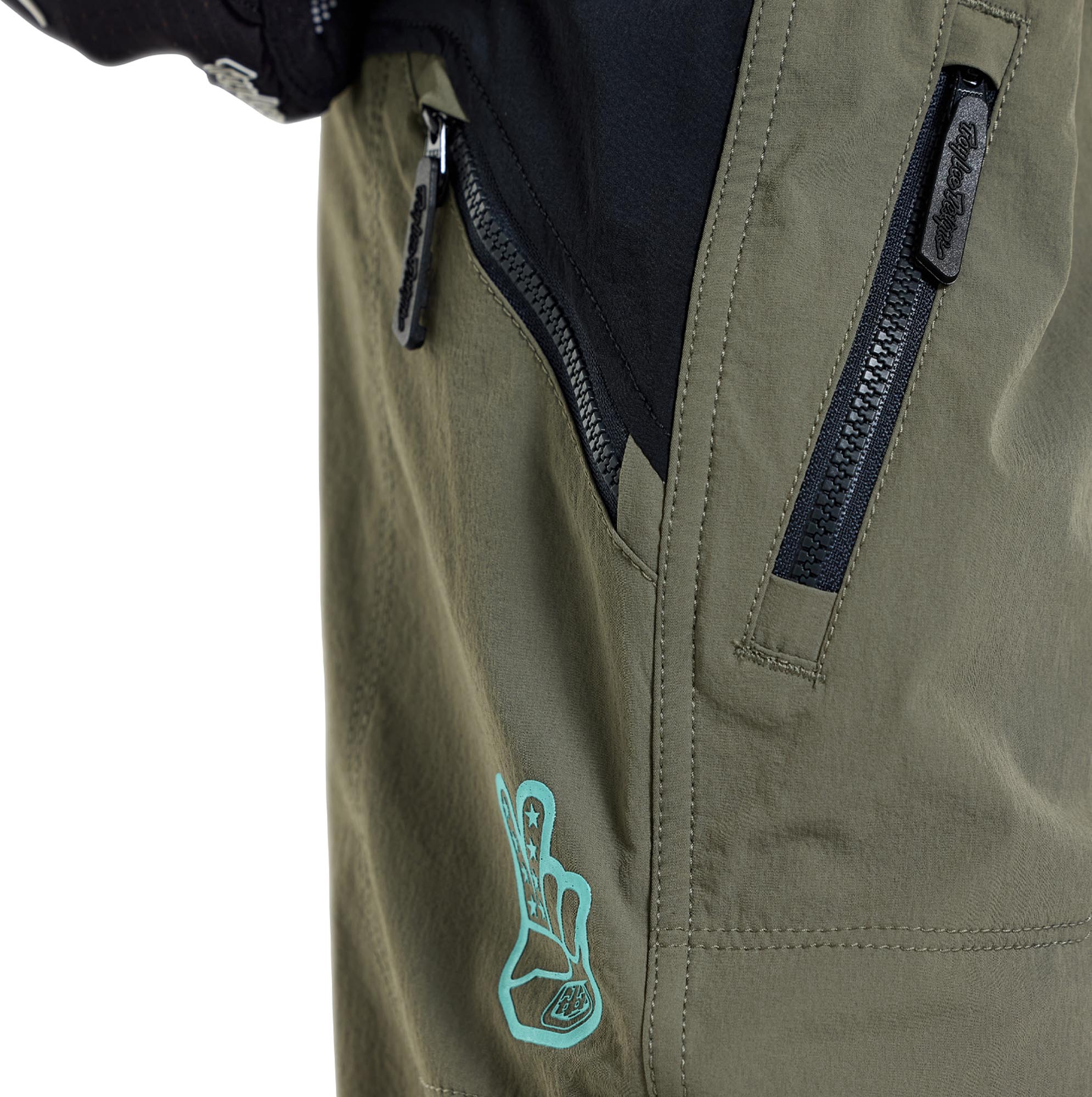 Side view of Troy Lee Designs Skyline Trail Mono Youth Bicycle Pants