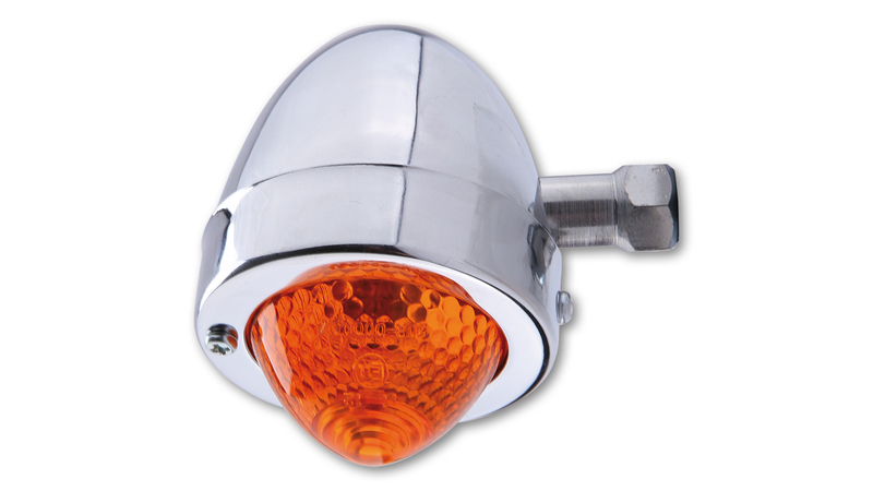 HIGHSIDER Smart Bullet Pike Bulb Indikator Kropp Krom / Lins Orange (1st), Fram & Bak Figur 4