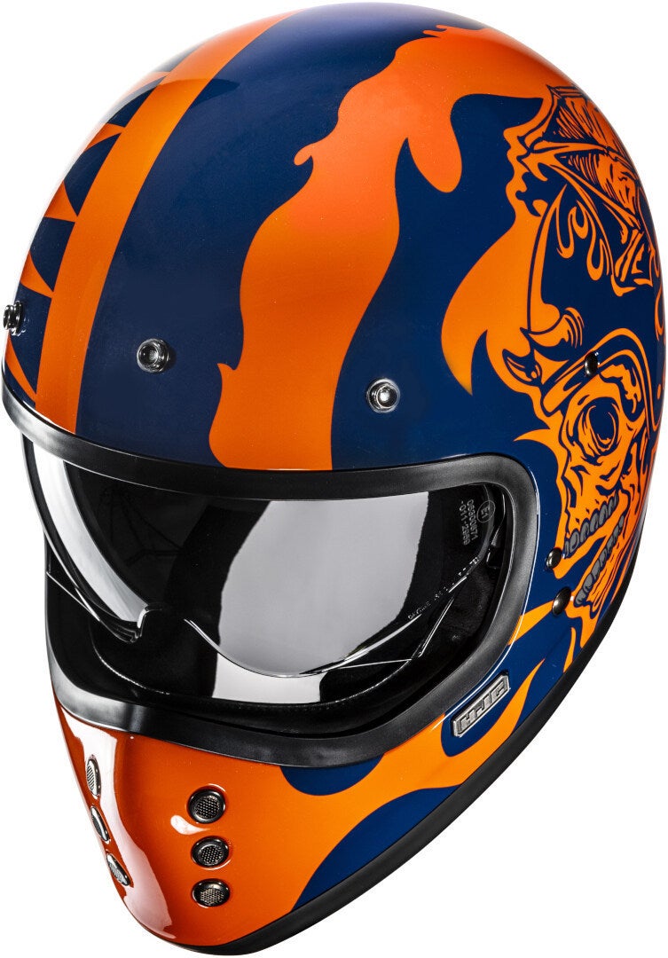 HJC V60 Flame Casco Arancione/blu L (58/59) Figura 5