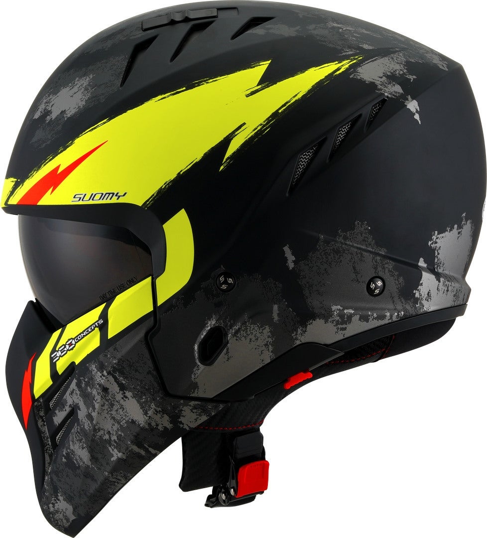 Suomy Armor Hi Volt Jethelm schwarz/gelb L (59/60) Abbildung 5