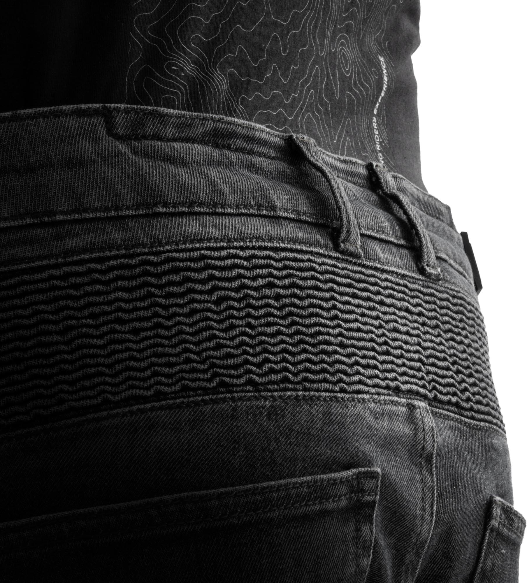 Rebelhorn Vandal Mono Motorcycle Jeans black washed out 34/34 Figure 8