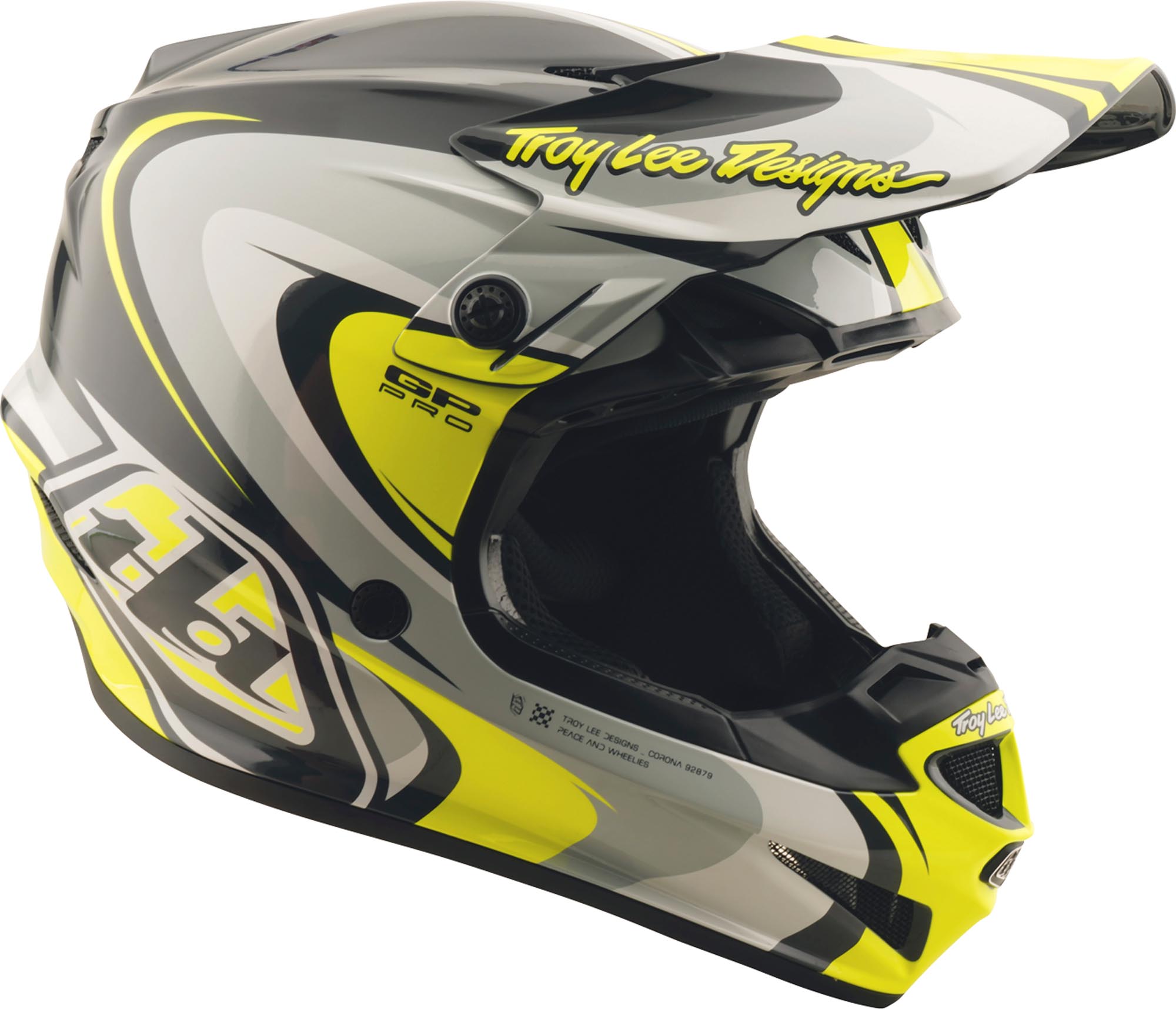 Troy Lee Designs GP Pro Crossover MIPS Cască de motocross negru/gri/fluo-galben M (57/58) Figura 7