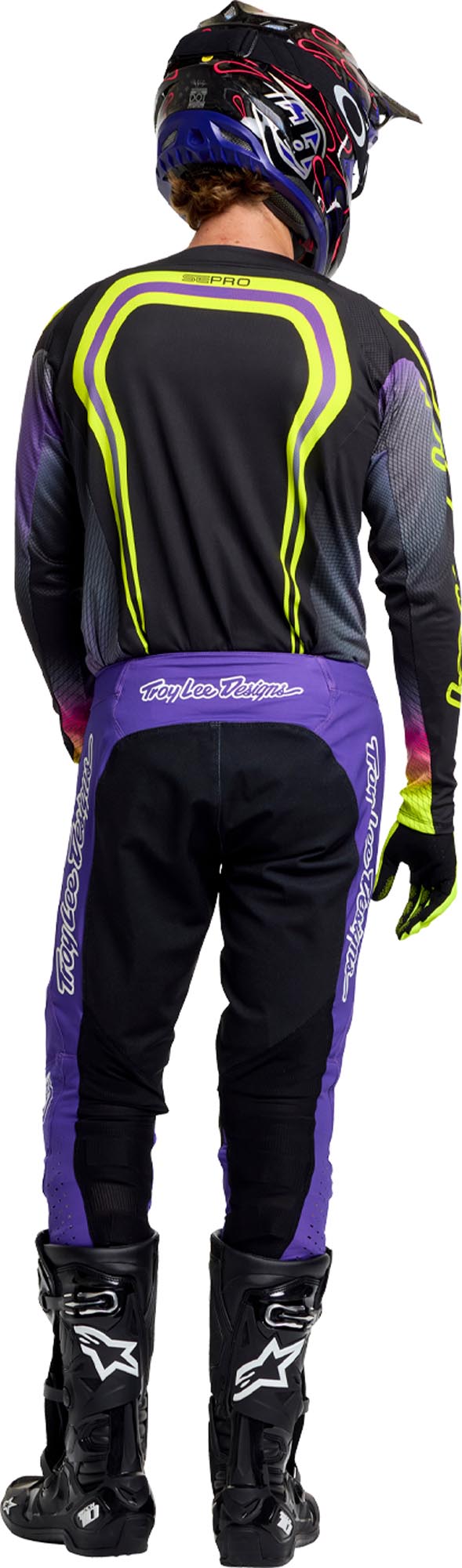 Troy Lee Designs SE Pro Solo Motocross-housut violetti 36 Kuva 16