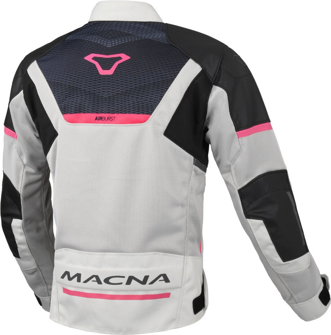 Macna Orcano 2.0 Dame motorcykel tekstiljakke sort/grå/pink XL Figur 2
