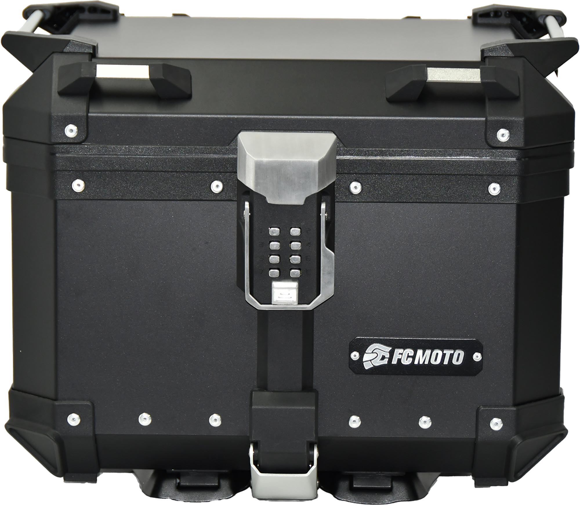 FC-Moto Terreno X PRO Nyckellös Alu Topcase med justerbart ryggstöd svart 45 Ltr. Figur 1