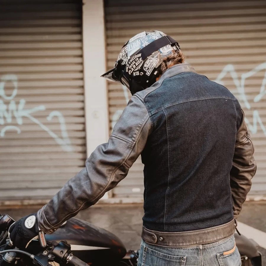 HolyFreedom Zero Denim Motorcycle Leather/Textile Jacket 3XL Figure 2