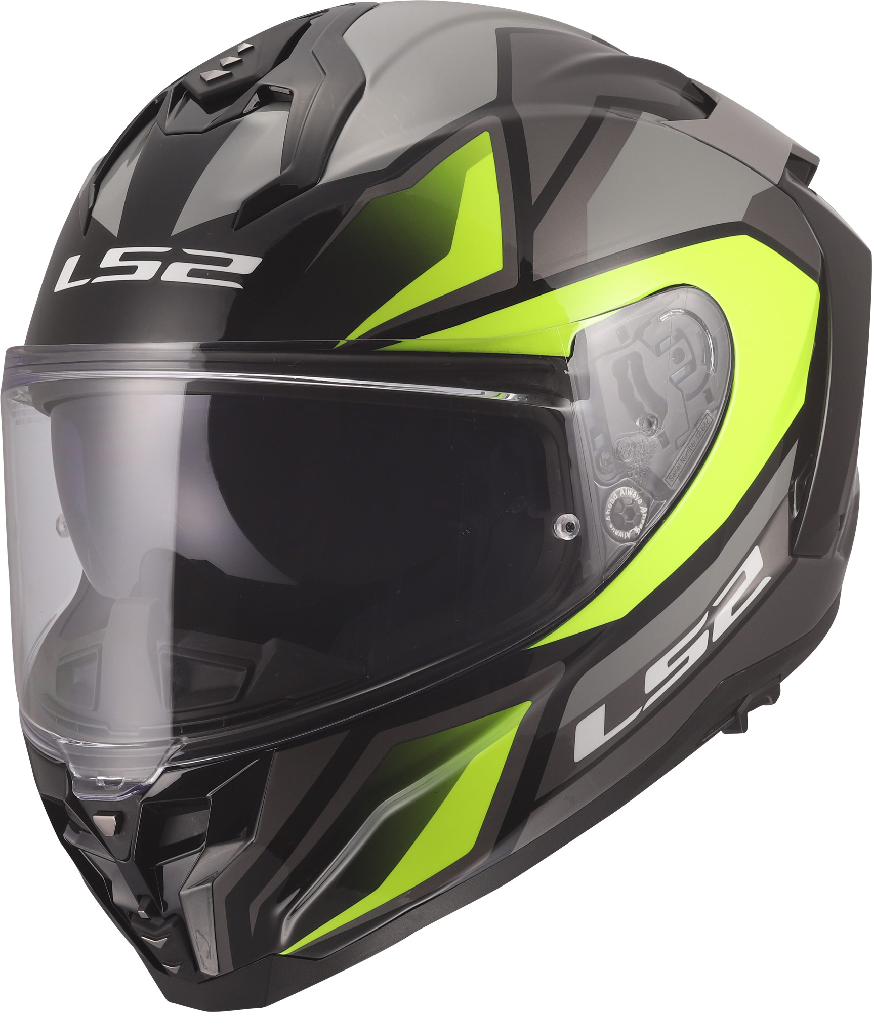 LS2 FF817 Challenger II Viper Casque gris/jaune S (55/56) Figure 1