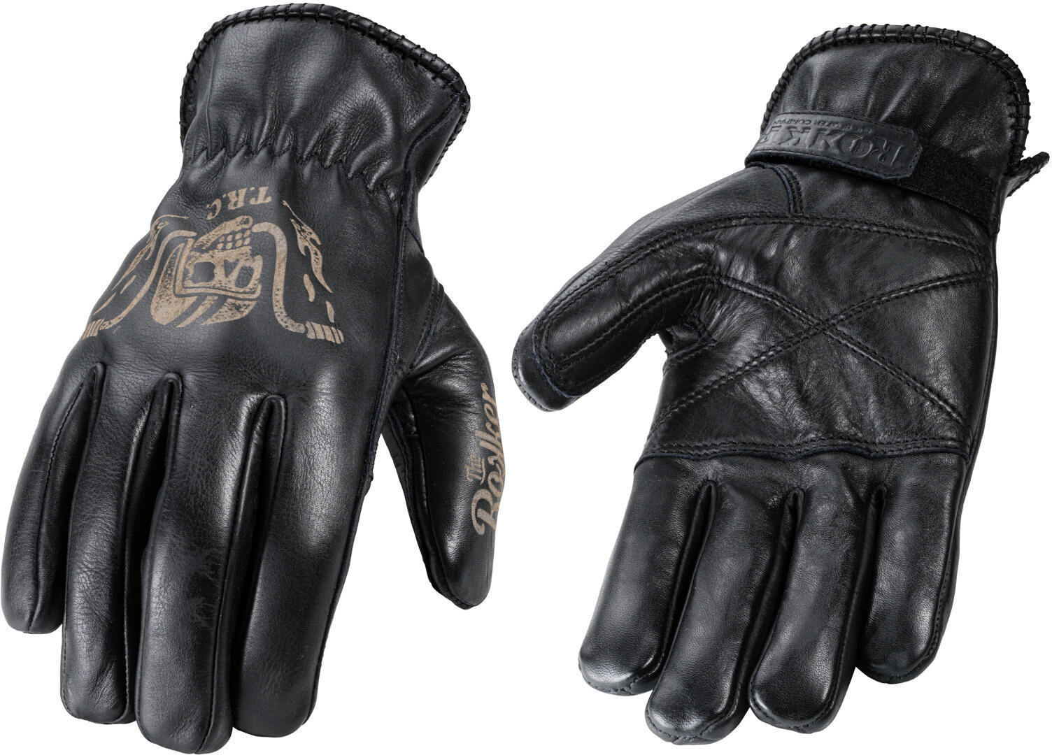 Rokker Tattoo Ape Luvas para motocicletas preto 2XL Figura 1