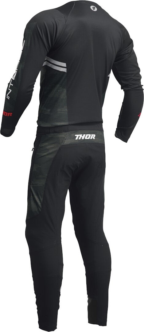Thor Intense Assist 2023 Langarm Fahrrad Jersey schwarz/weiß/rot XXL Abbildung 4