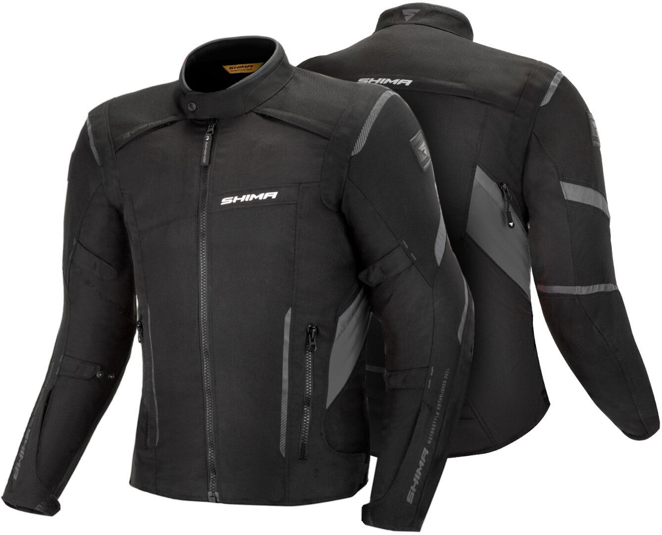 SHIMA Rush veste textile de moto imperméable noir 4XL Figure 3