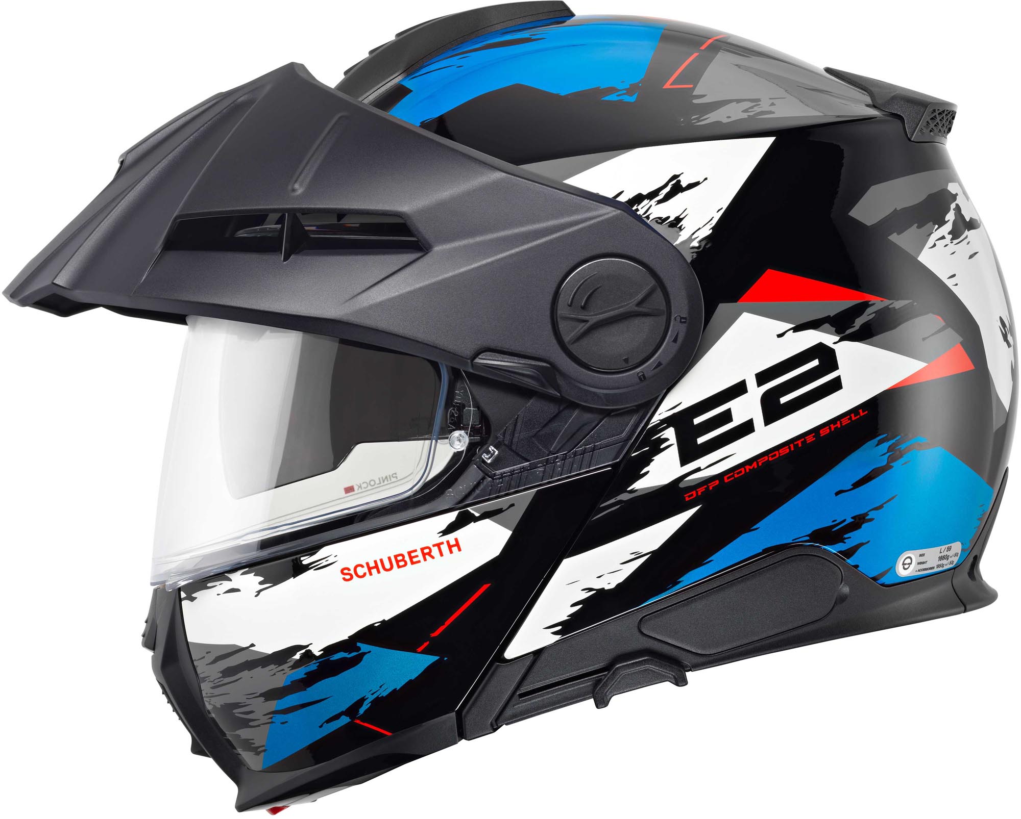 Schuberth E2 Trail Klapphelm blau/schwarz XXL (63) Abbildung 5