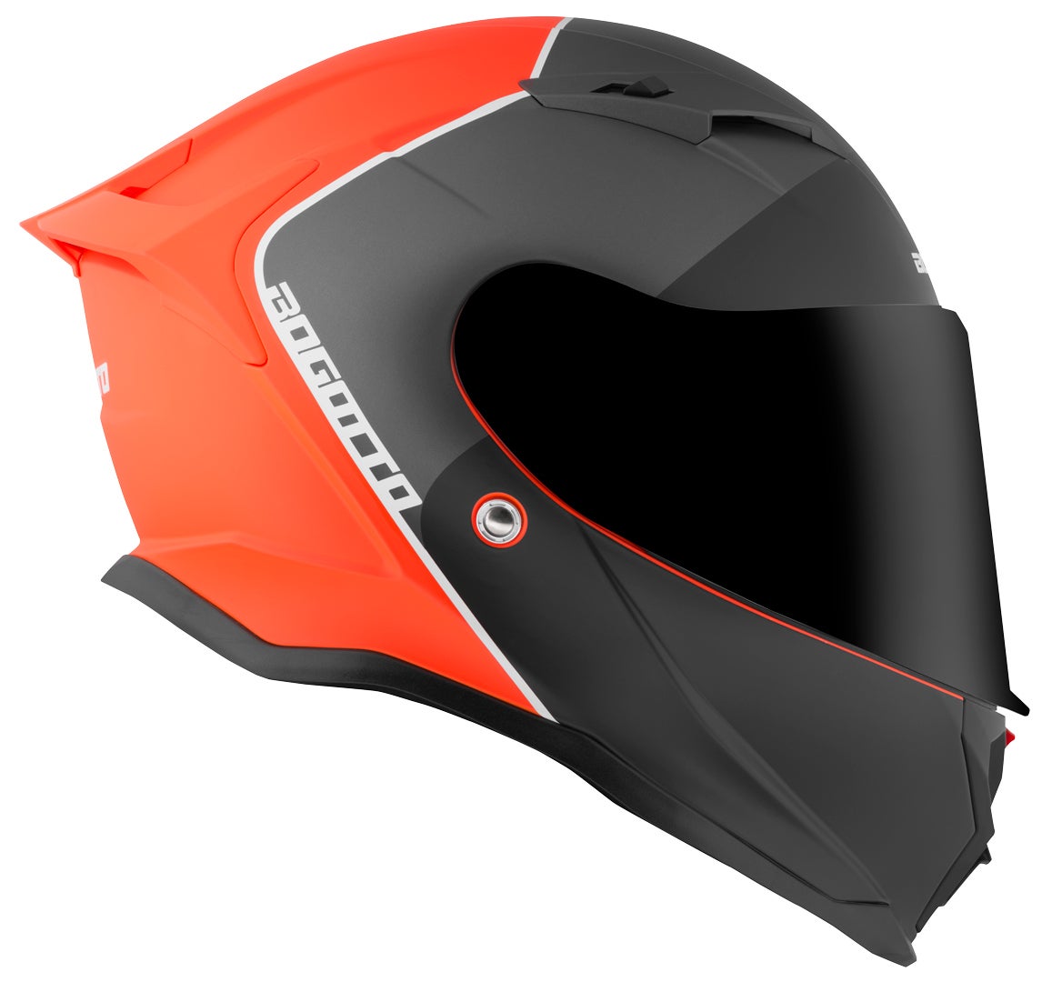 Bogotto H153 BT SPN Bluetooth Hjelm sort mat/orange L Figur 3