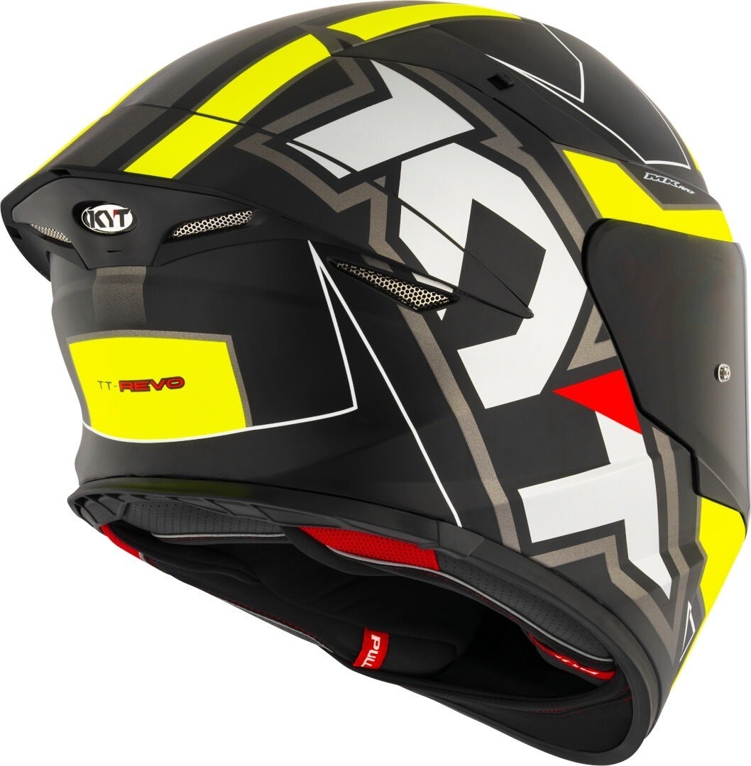 KYT TT-Revo Electron Helm schwarz matt/gelb L (59/60) Abbildung 3