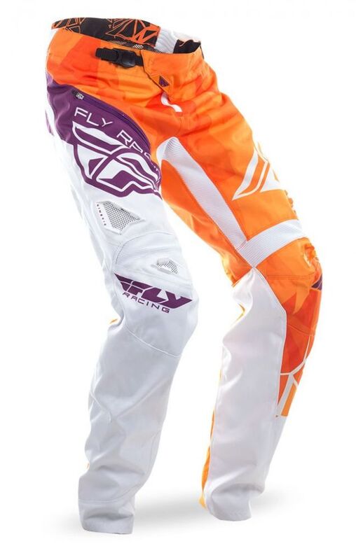 FLY Racing Crux Byxor Orange/Vit/Vinröd Sz 30 Figur 2