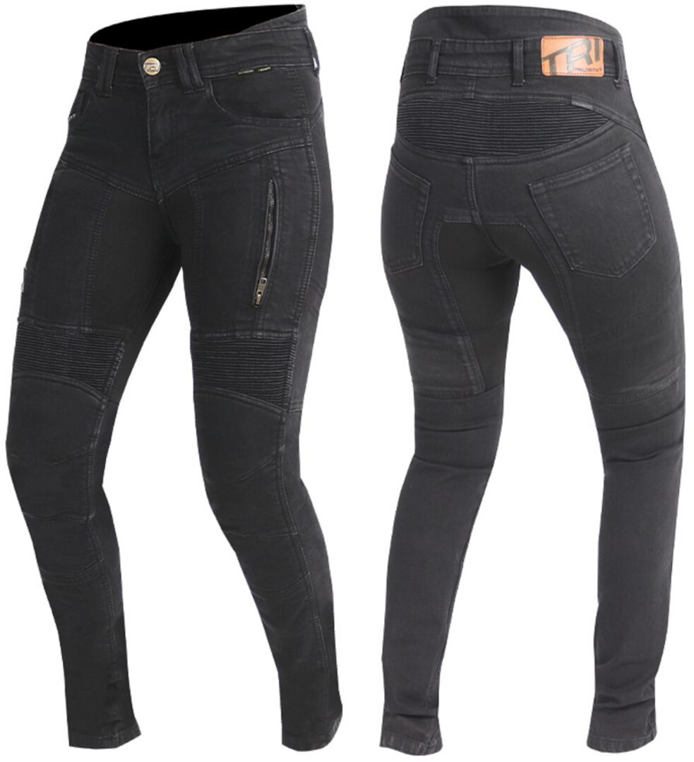 Trilobite Parado Black Monolayer Slim Blugi pentru motociclete pentru doamne 32/34 Figura 1