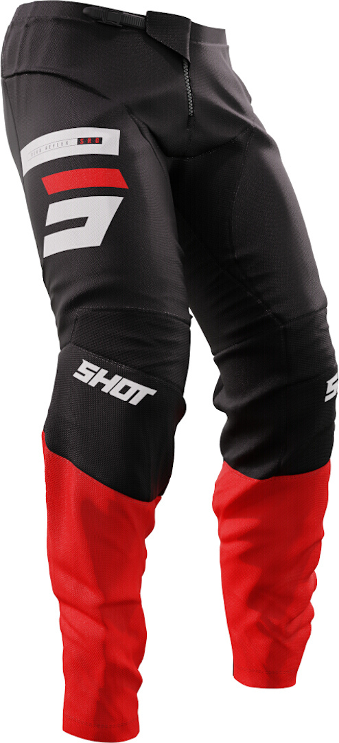 Shot Devo Reflex Motocross Hose schwarz/rot 40 Abbildung 1